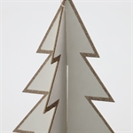 House Doctor juletræer Threed hvid og guld med guld glimmer - Fransenhome